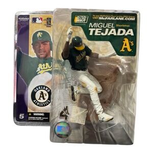 Miguel Tejada Series 5 Mcfarlane Oakland Athletics Debut Figure 2003